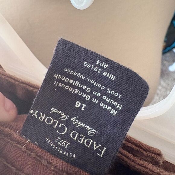 Faded glory Y2K chocolate brown mini skirt size 16 - Picture 4 of 5